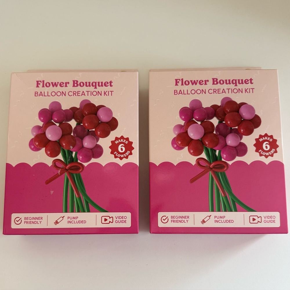 Brand New! Set of 2 - Flower Bouquet Balloon Creation Kit